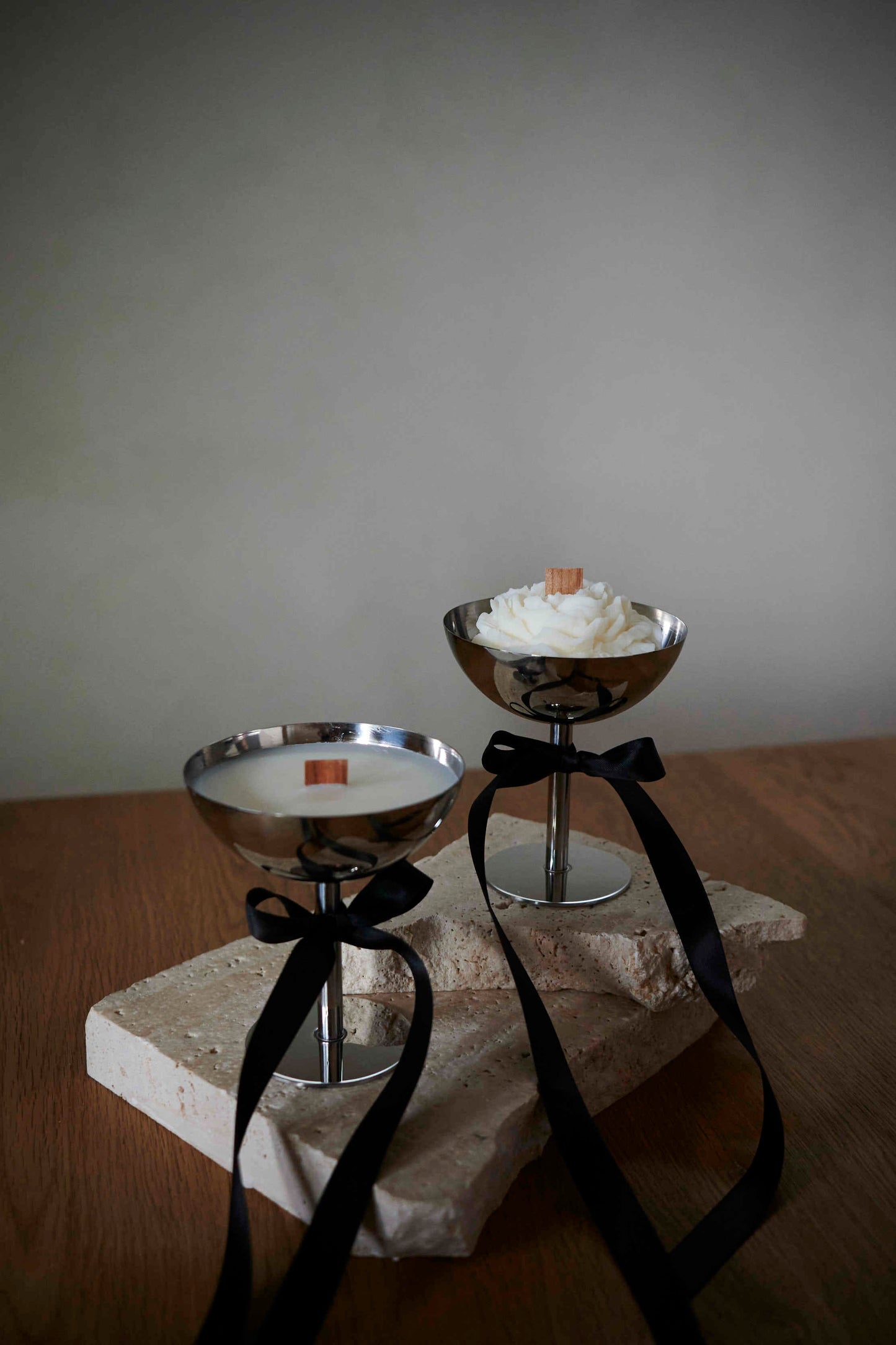 Stainless steel candle