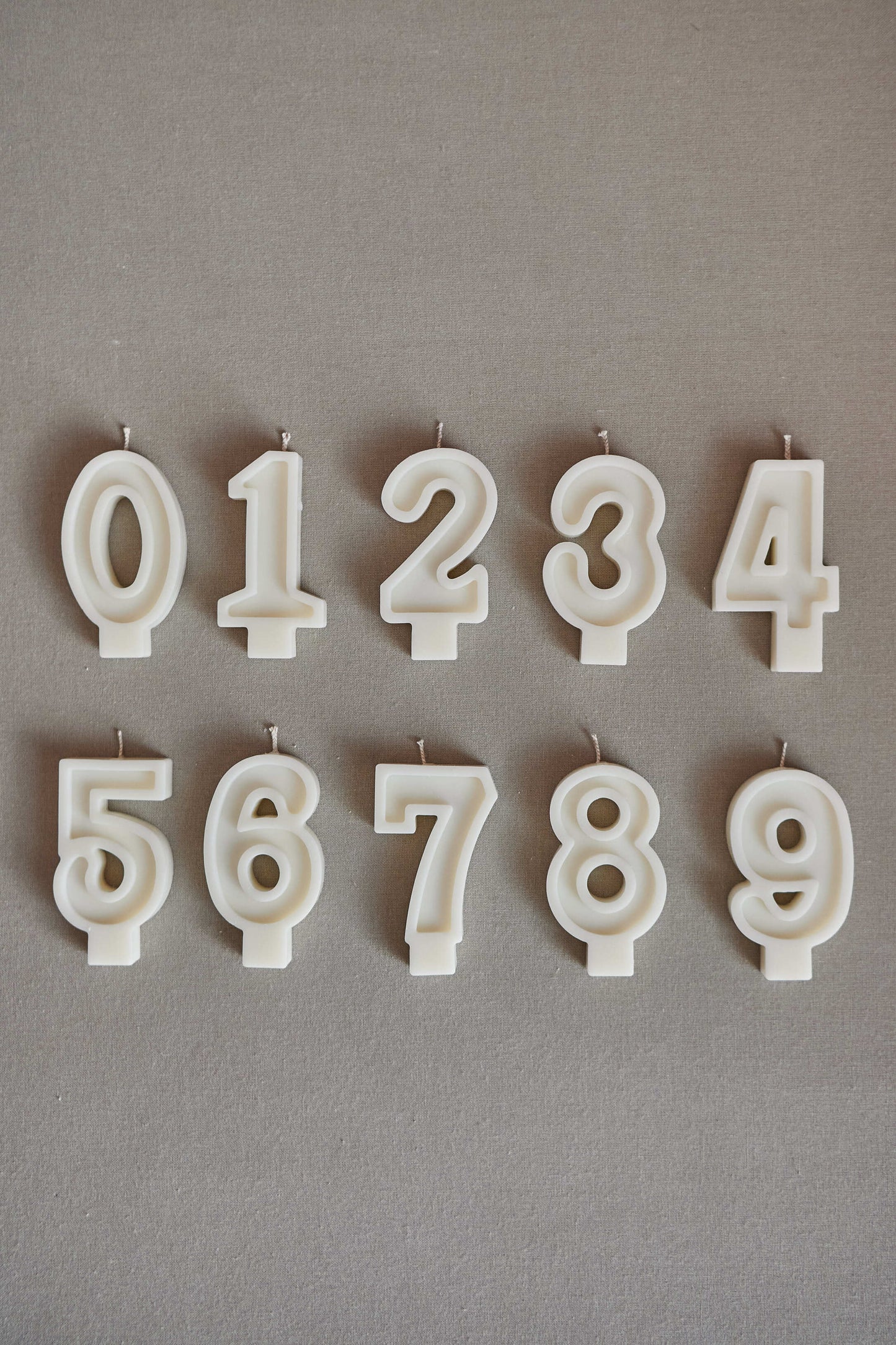 Flower number candle