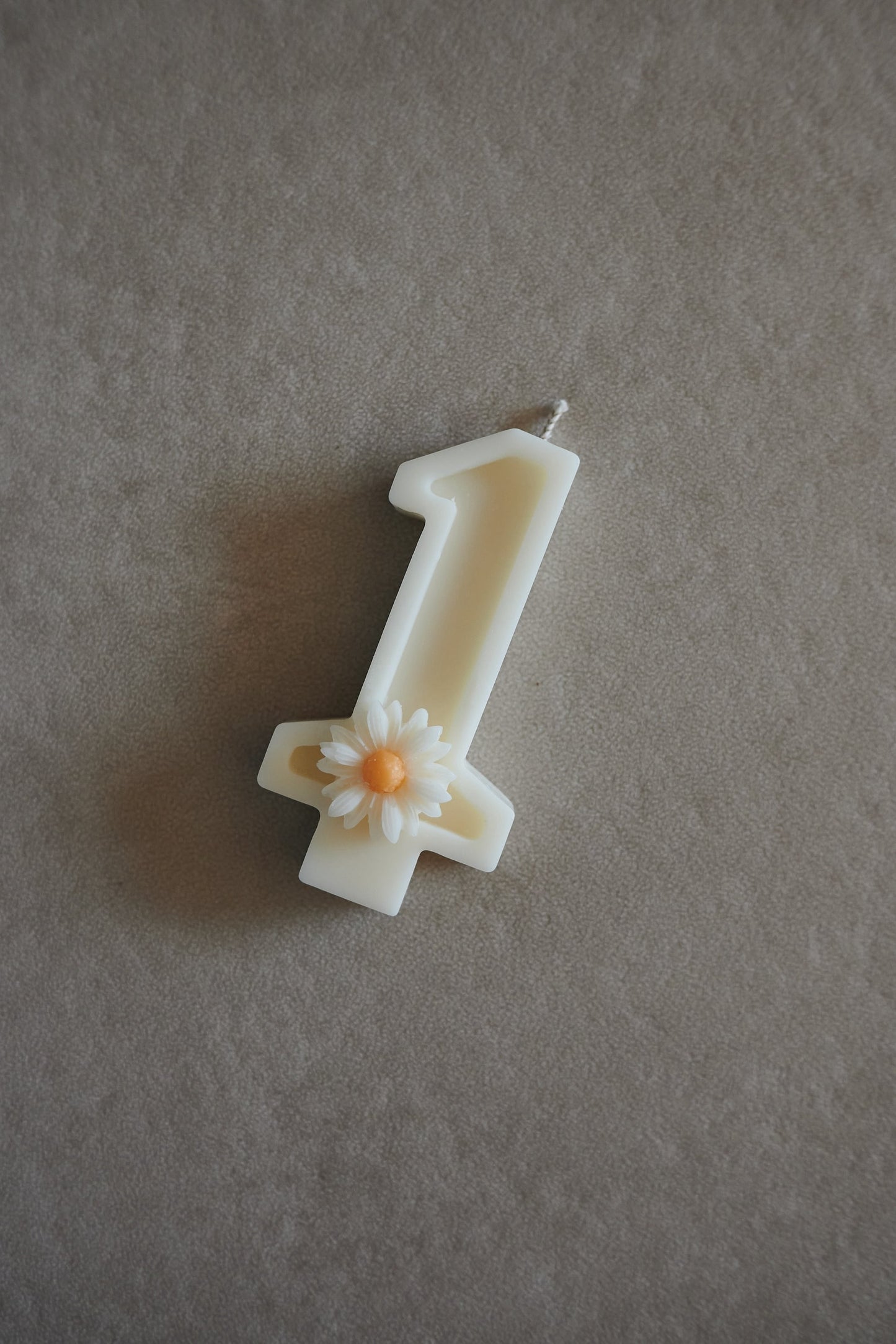 Flower number candle