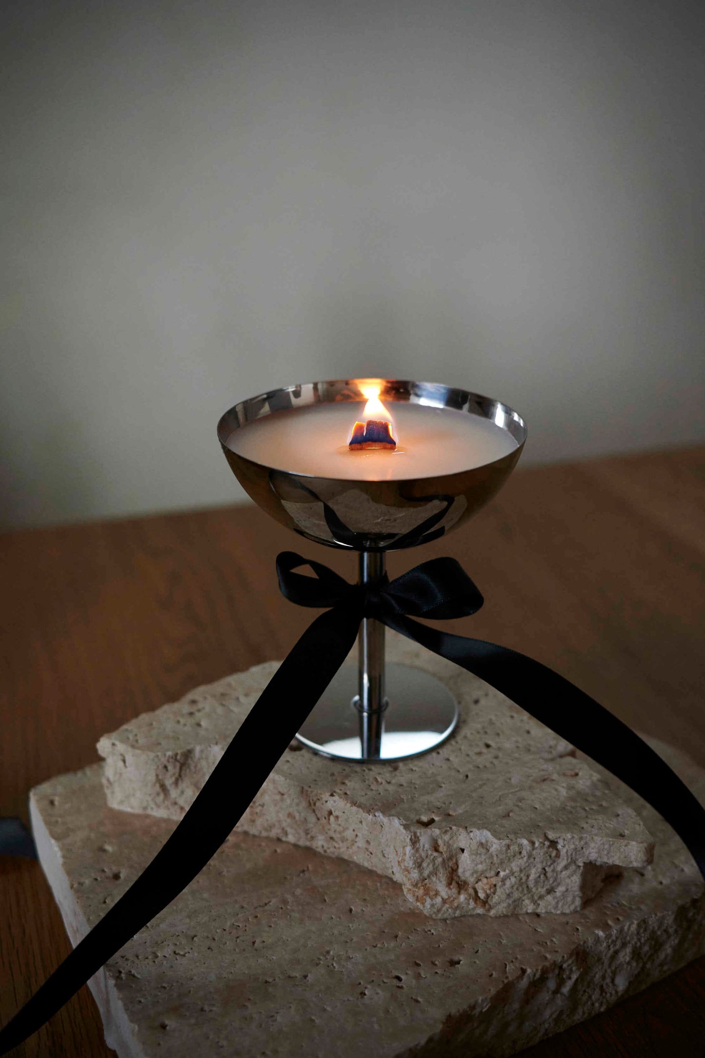 Stainless steel candle