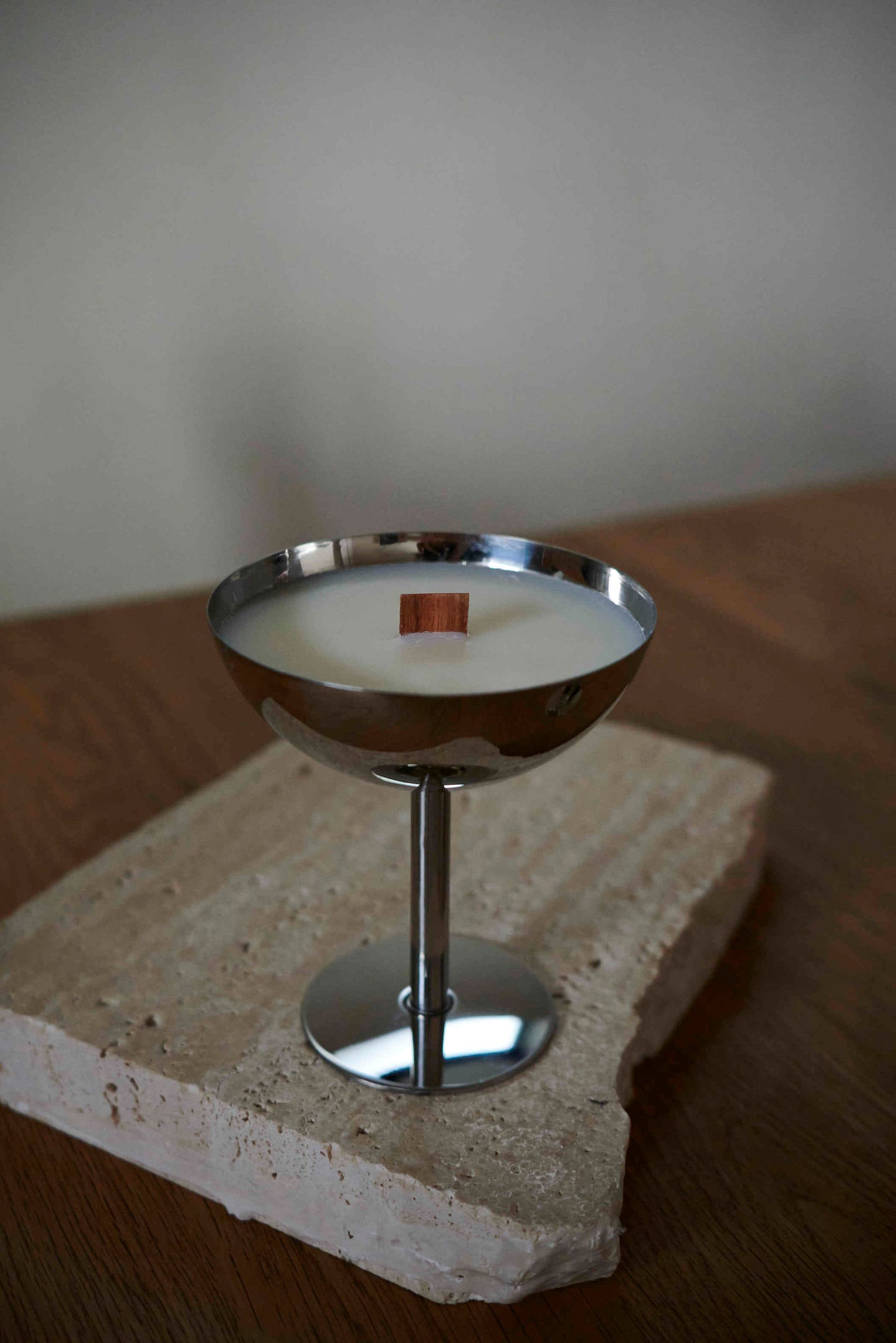 Stainless steel candle