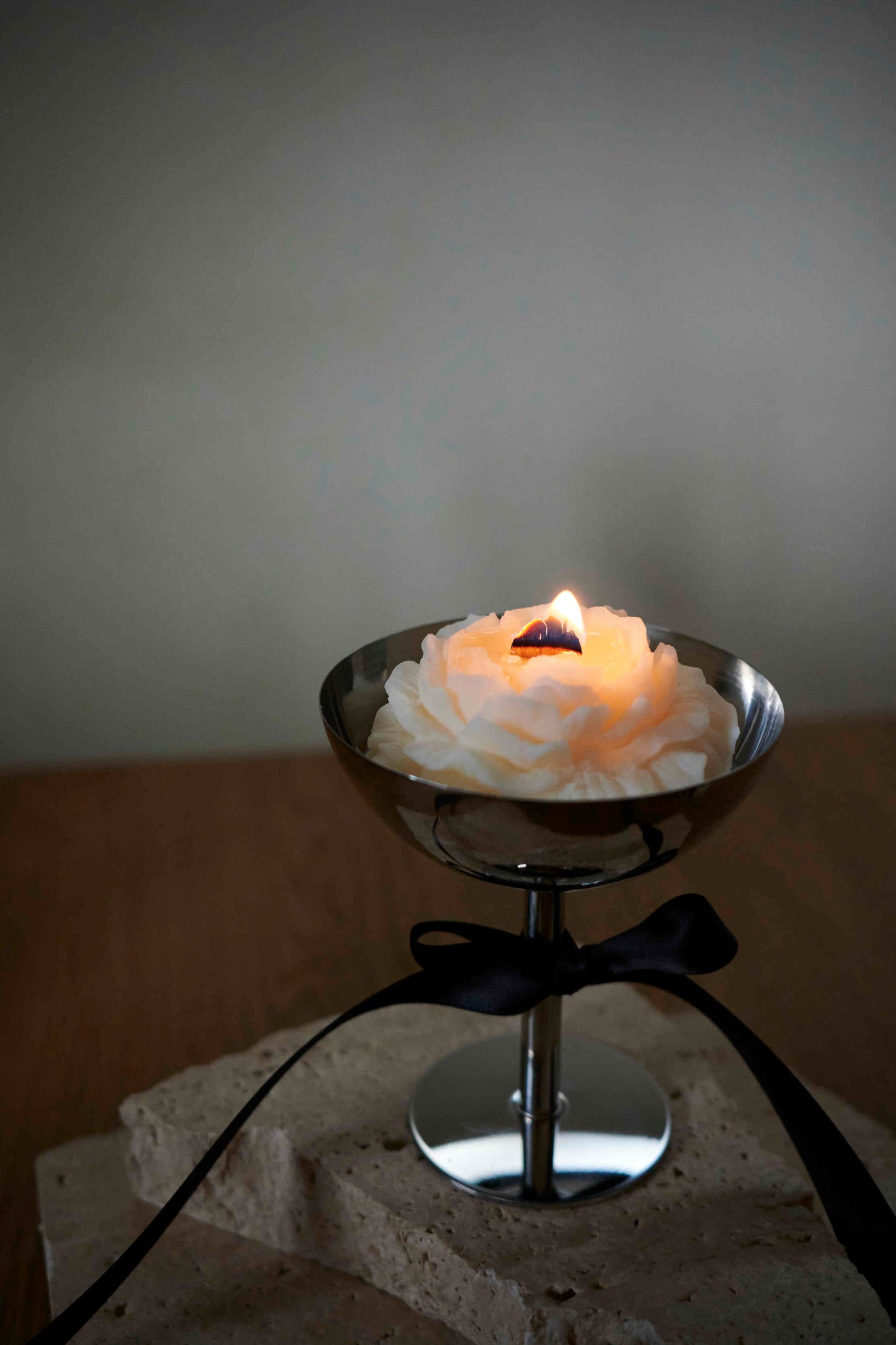 Stainless steel candle