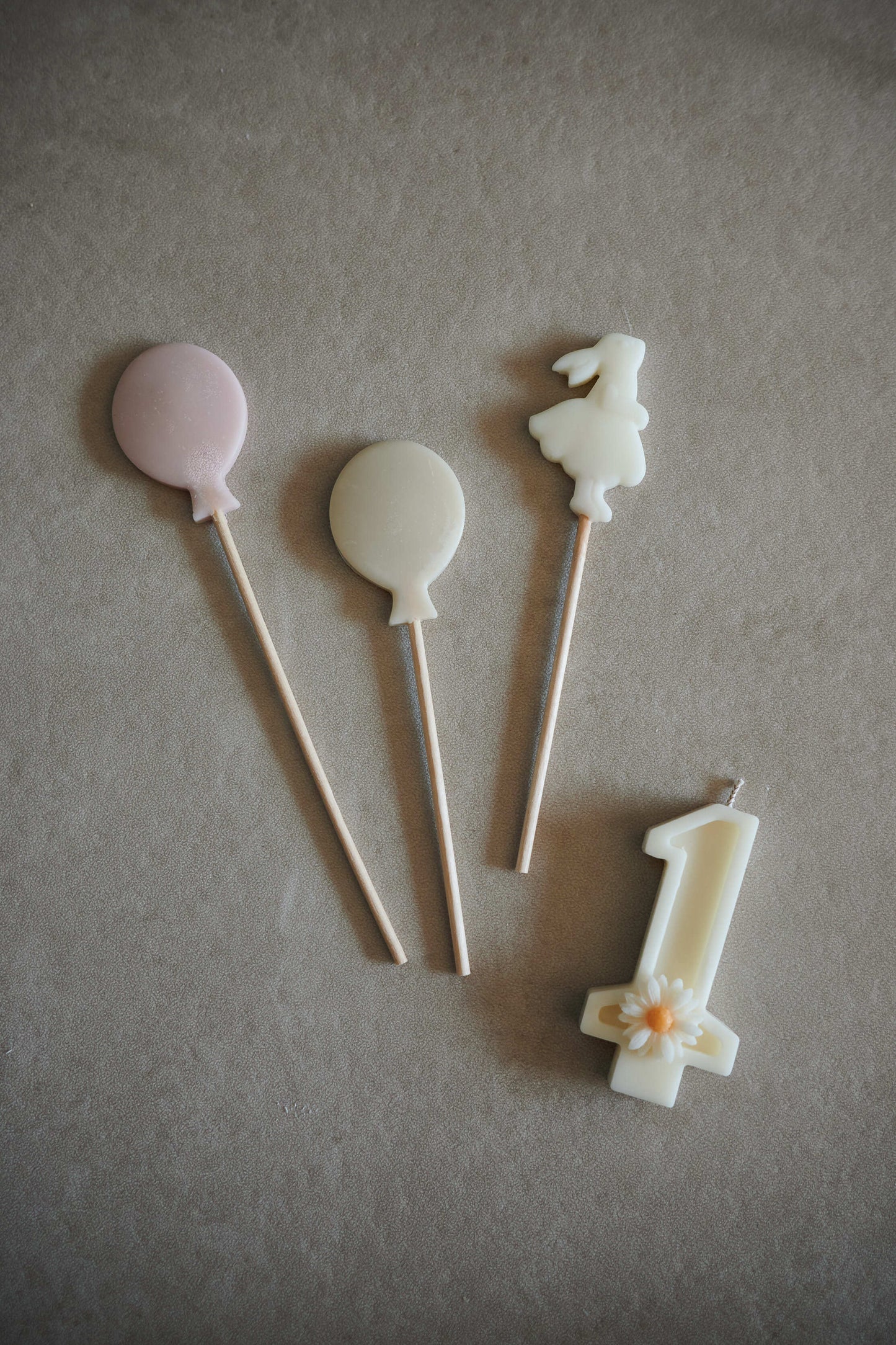Flower number candle
