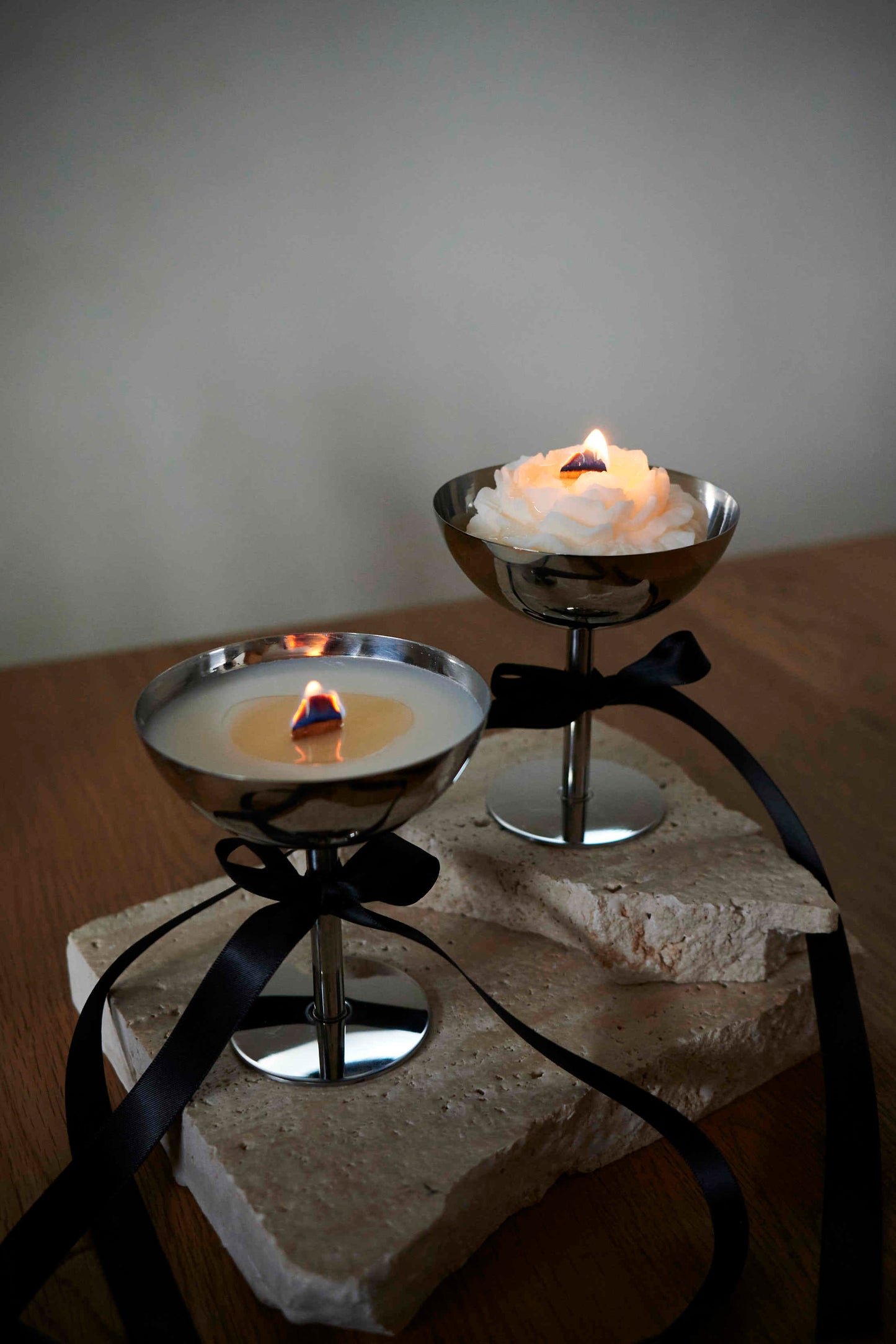 Stainless steel candle