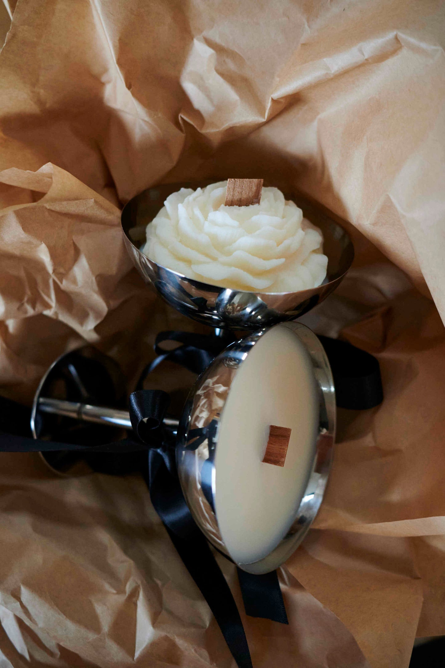 Stainless steel candle