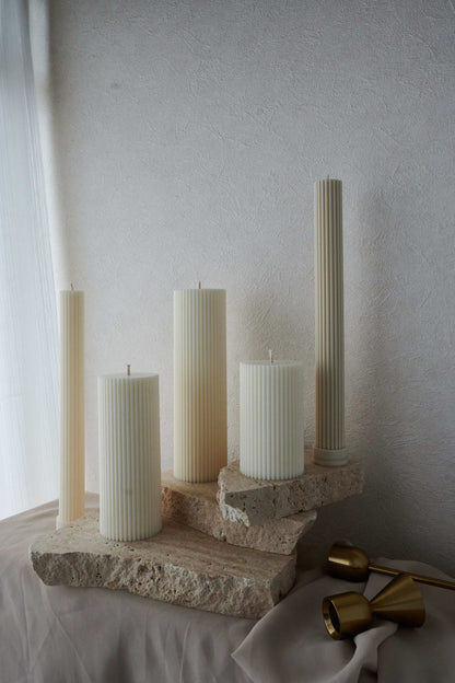 Pillar candle 3size SET