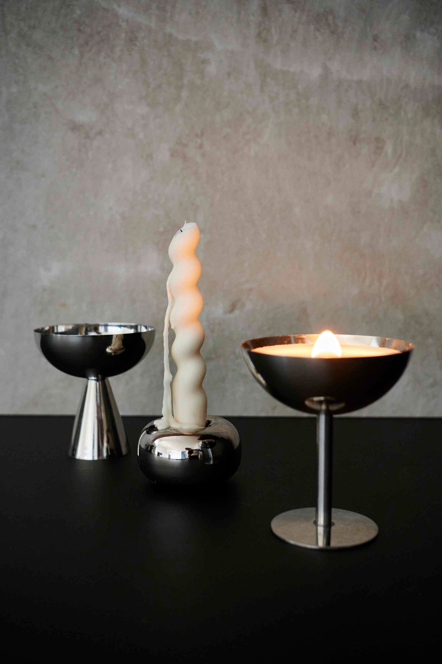 Stainless steel candle