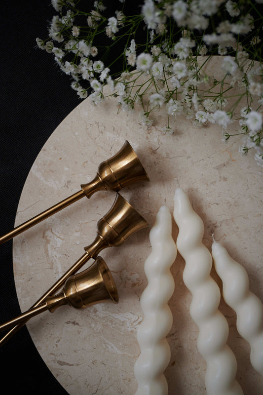 Candle stand Antique-gold
