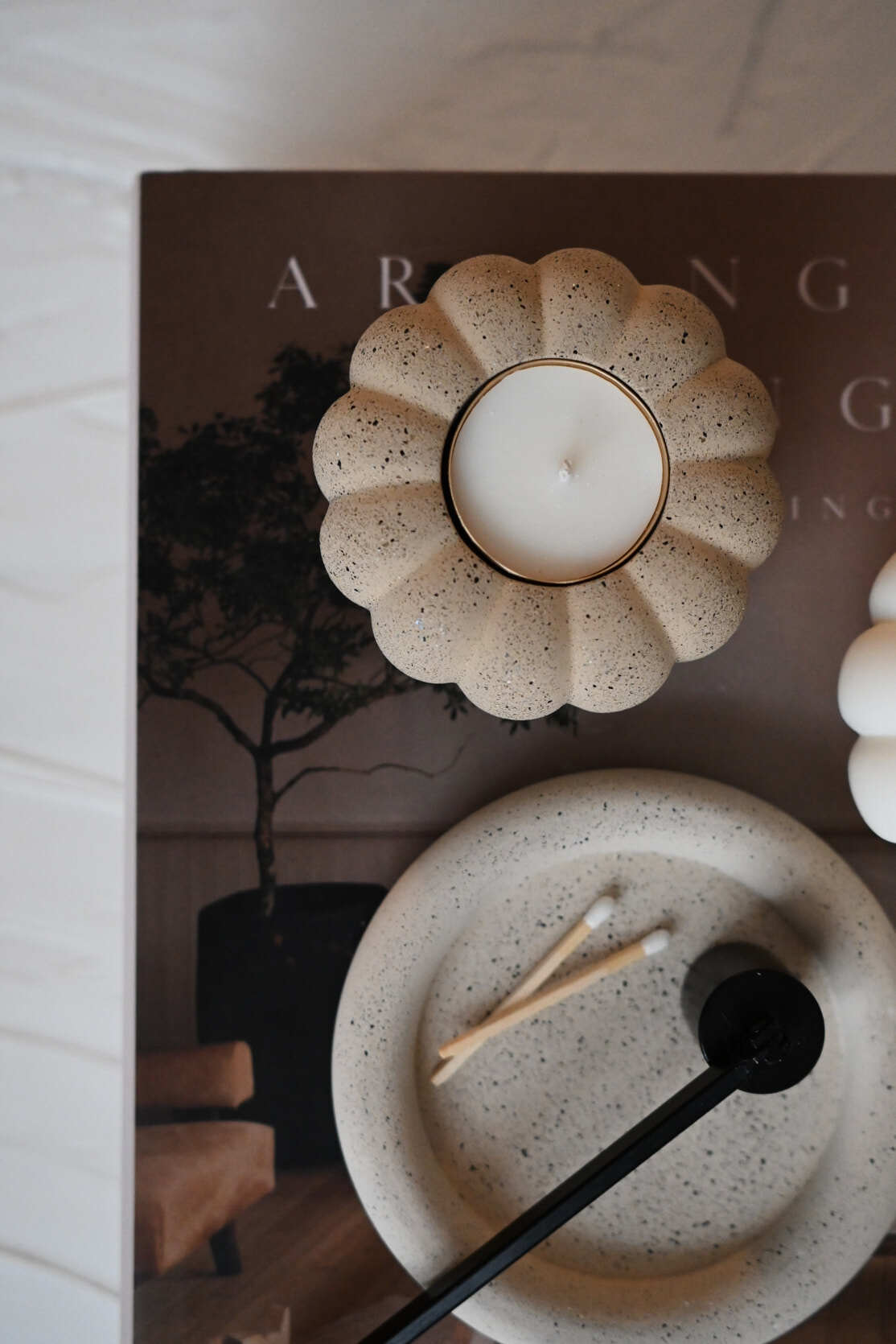 Pumpkin candle holder