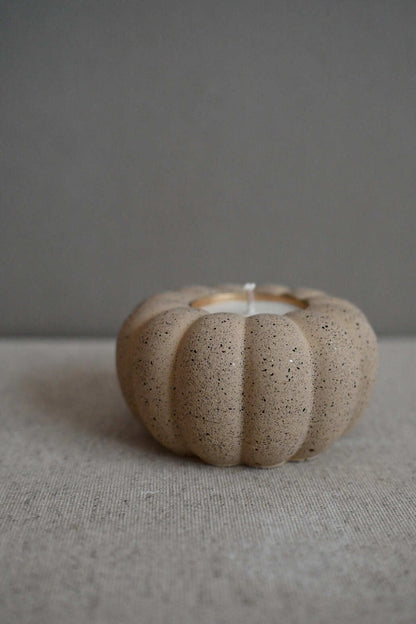 Pumpkin candle holder